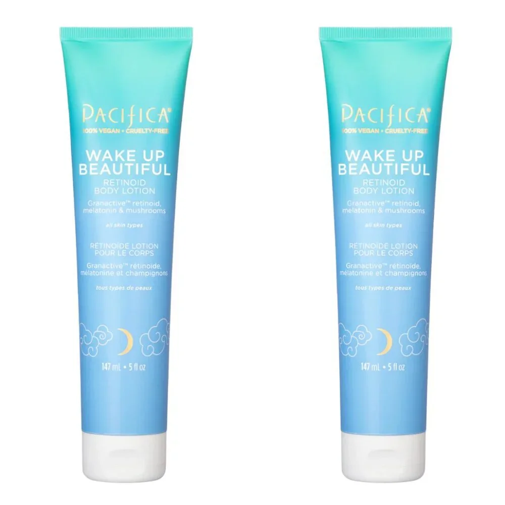 2 Pacifica Wake Up Beautiful Retinoid Body Lotion 5oz